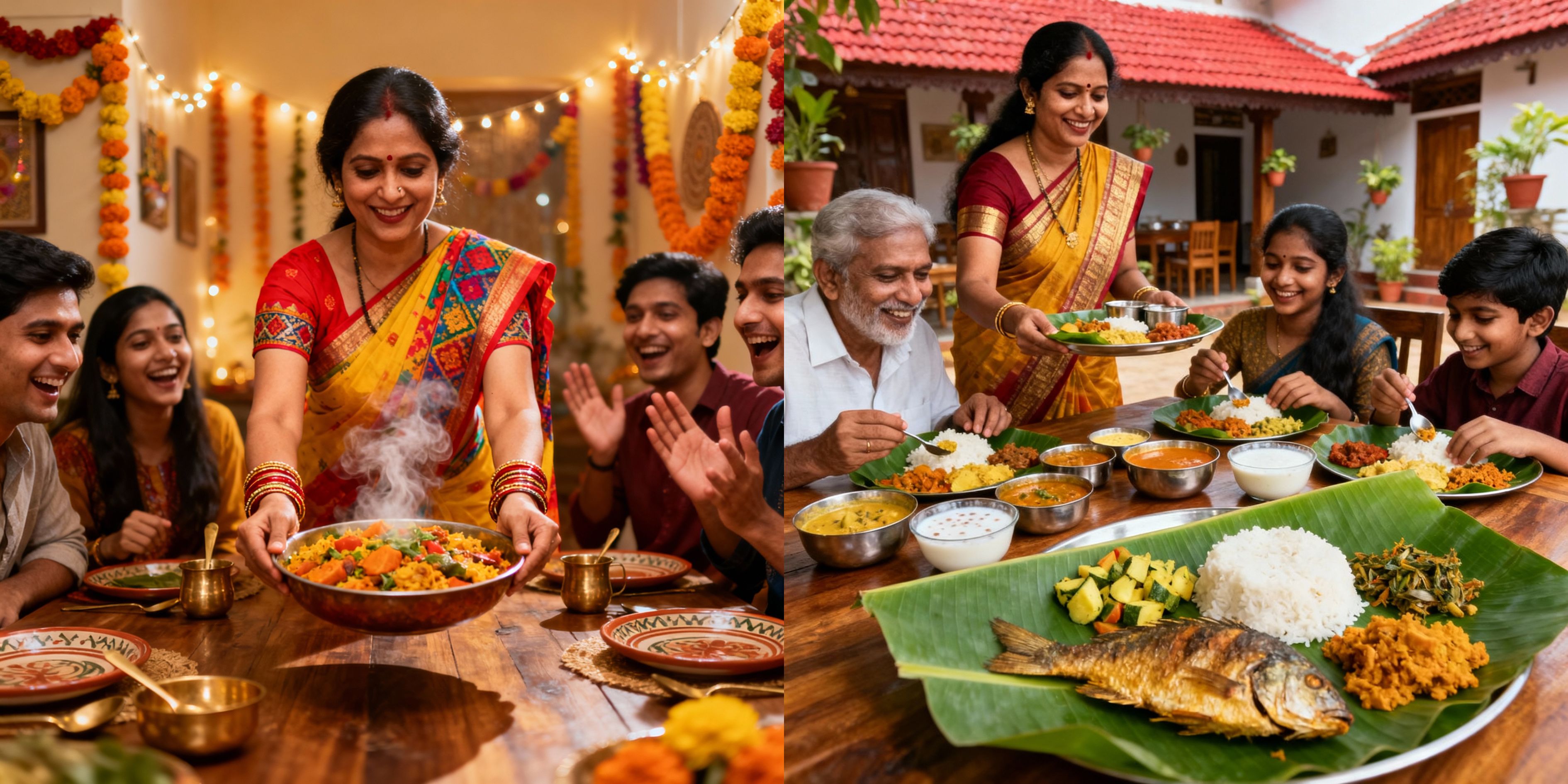 Kerala food dining experience